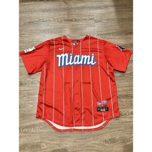 Nike Miami Marlins Sugar Kings City Connect‎ Jersey De La Cruz #14 XL Baseball